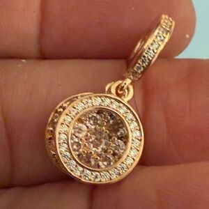 Elegant Rose Gold and Silver Pendant